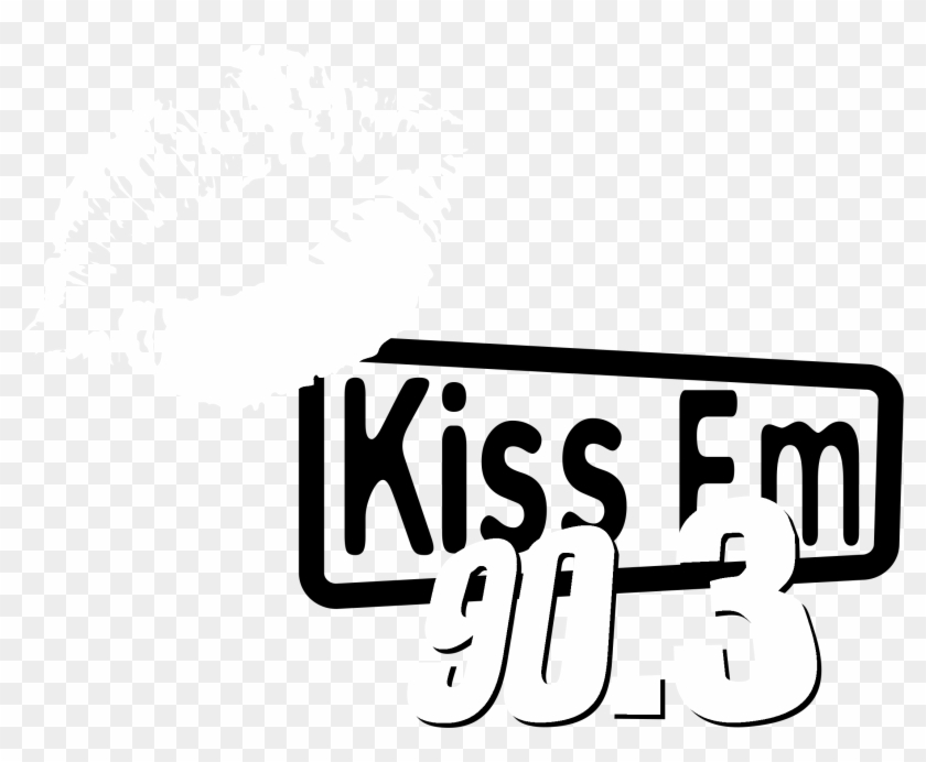 Kiss Fm 90 3 Logo Black And White - Kis Haarverf #1048960