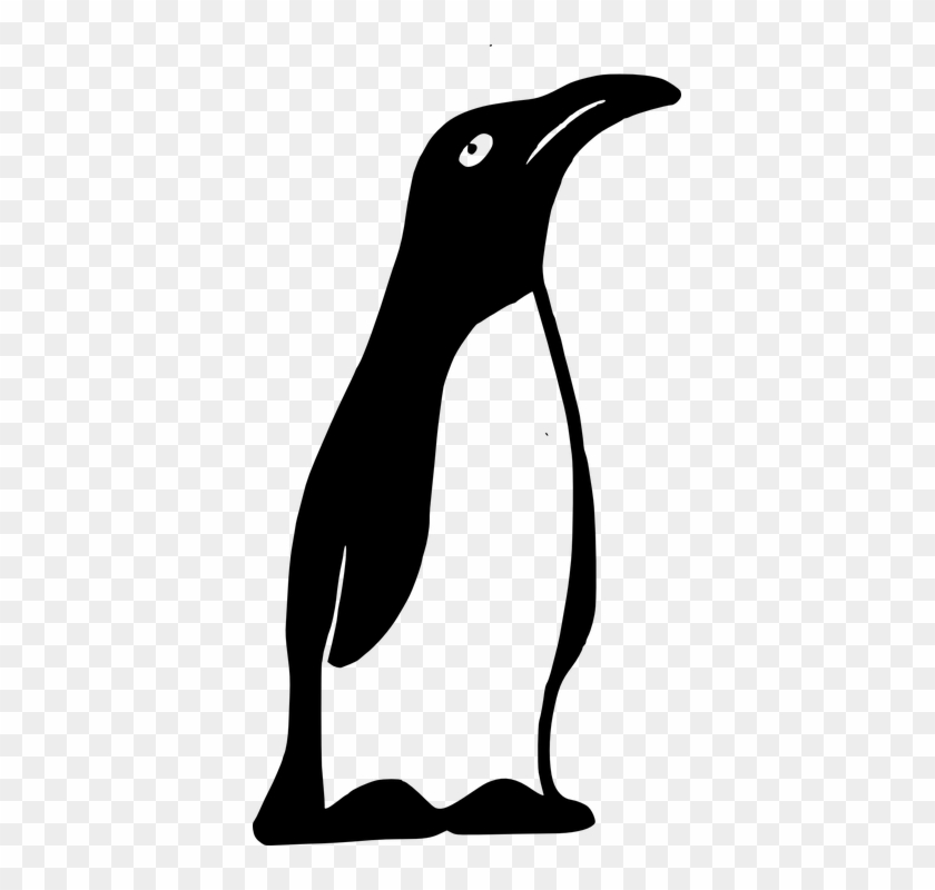 King Emperor Penguins Svg - Penguin Clipart Black And White #1048990