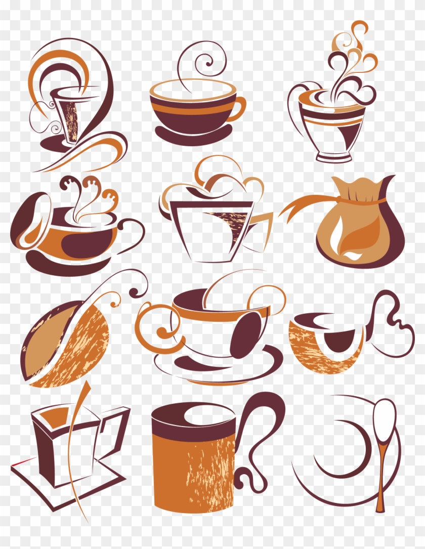 Turkish Coffee Cappuccino Cafe Coffee Cup - Line Art Coffee #1049079