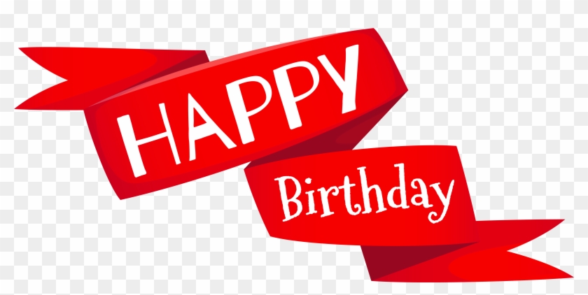 Red Happy Birthday Banner Png Image - Red Happy Birthday Banner Png Image #1049105
