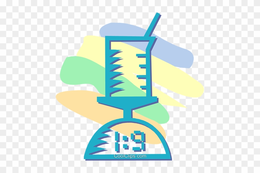 Science Beaker On A Scale Royalty Free Vector Clip - Clip Art #1049206