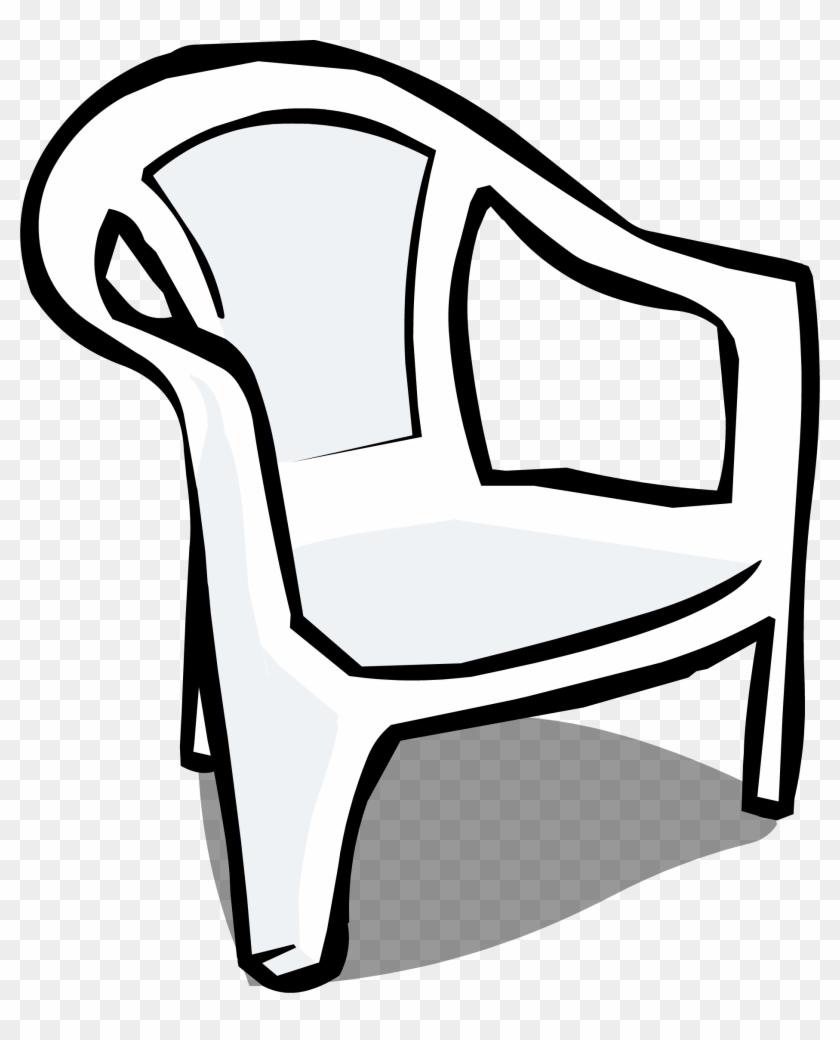 White Plastic Chair Sprite 005 - Chair #1049209