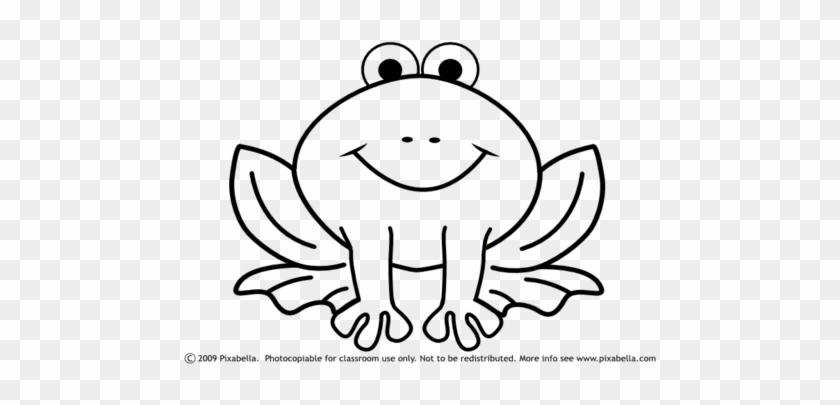 Cute Frog Coloring Pages Coloring Trend Medium Size - Easy Frog Coloring Page #1049241