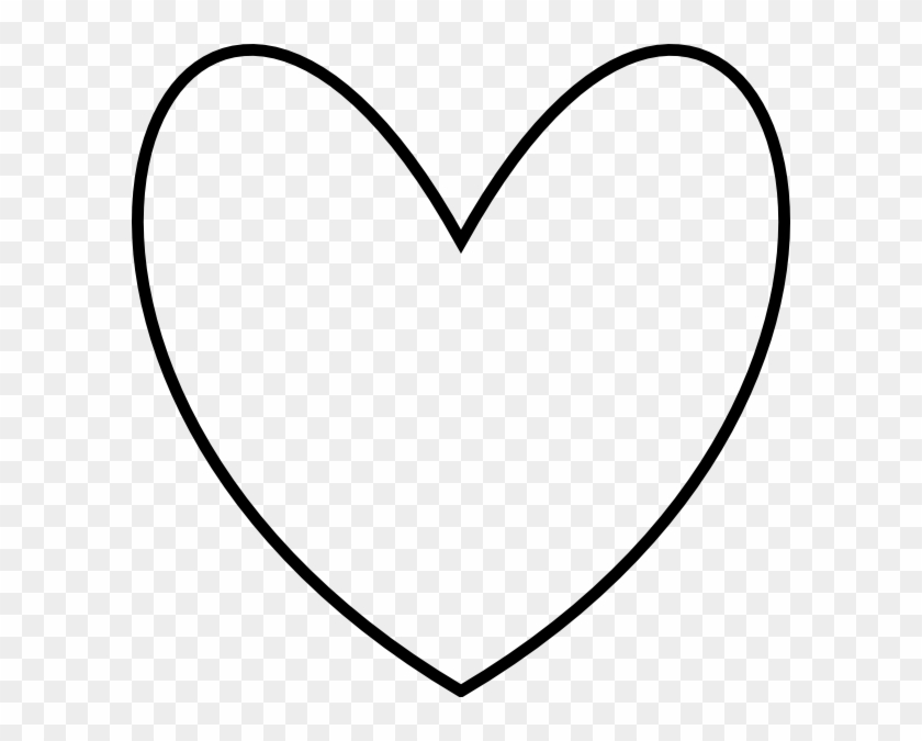 This Free Clip Arts Design Of Bold Heart Outline 2 - Bold White And Black Heart Png #1049364