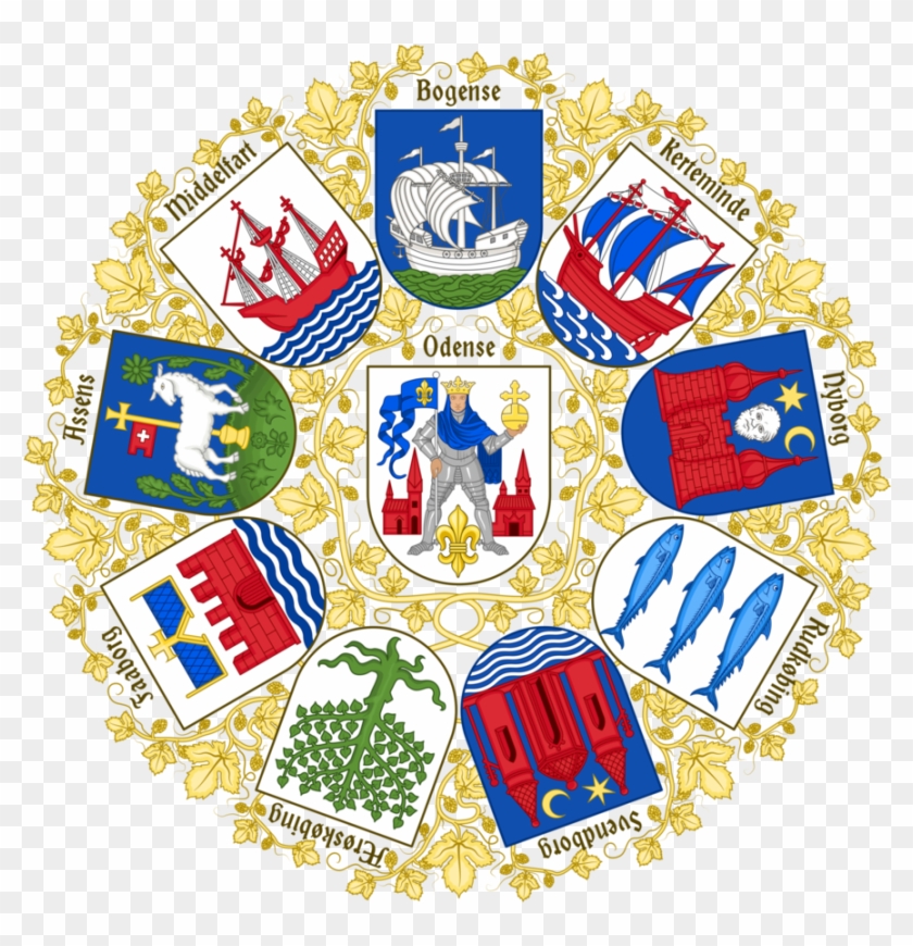 Coats Of Arms Of The Cities Of Funen By Regicollis - Heraldry Deviantart #1049383