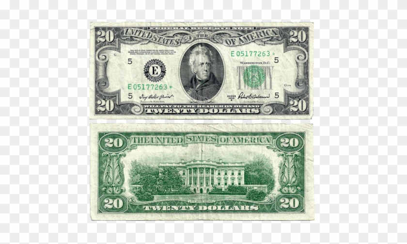 Download and share clipart about 1950 B $20 Federal Reserve Star Note Richm...
