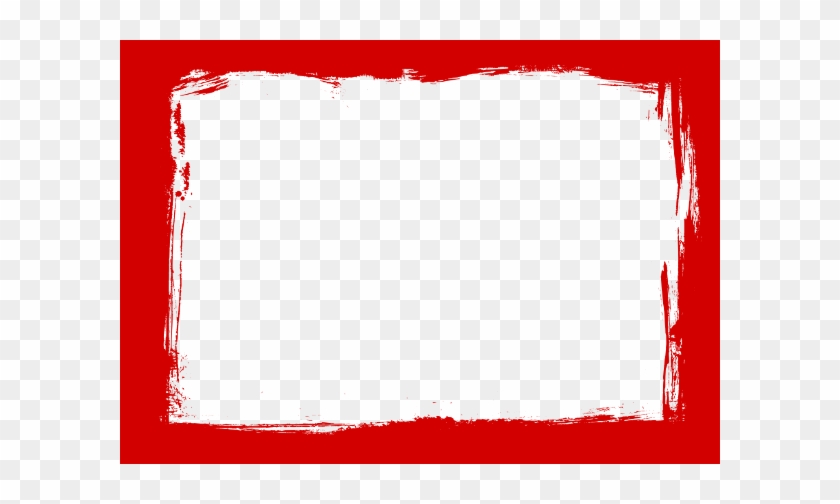 Red Grunge Frame - Red Grunge Border Png #1049516