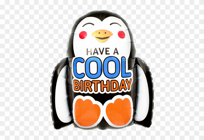 Cool Birthday Penguin Balloon - 23" Foil Balloon Cool Birthday Penguin - Mylar Balloons #1049521