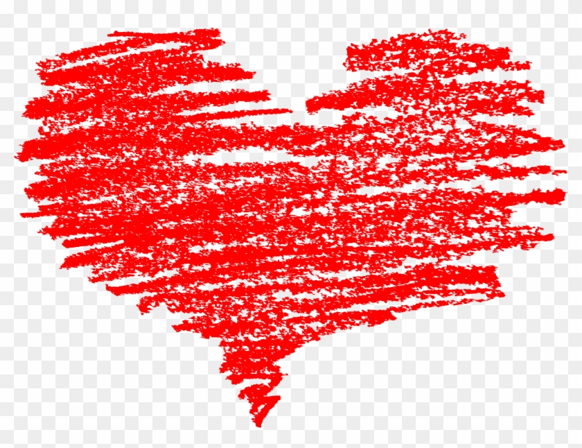 Free Download - Crayon Heart Png #1049581