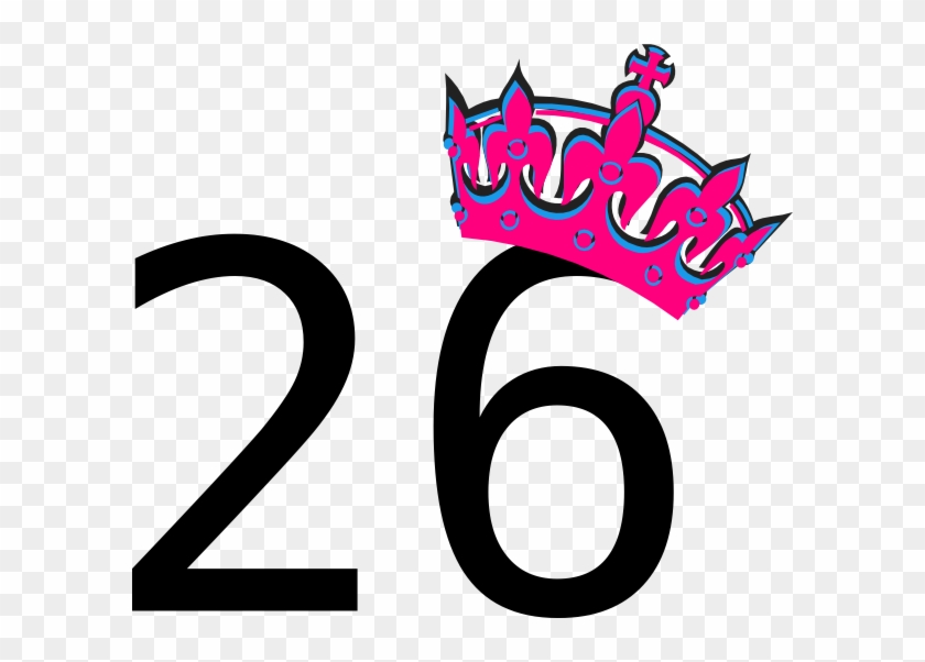 Tilted Tiara And Number 26 Png Clip Arts - Happy 15 Birthday Png #1049604
