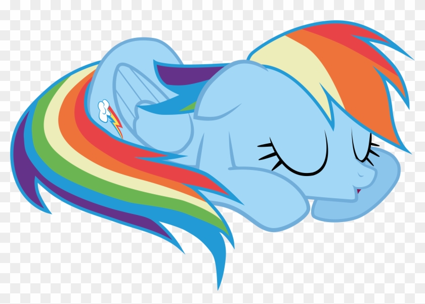 Xhydraax, Eyes Closed, Rainbow Dash, Safe, Simple Background, - Rainbow Dash Sleeping #1049636