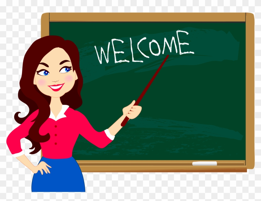 Student Teacher Blackboard Education - Welcome Back To School With Teacher #1049637