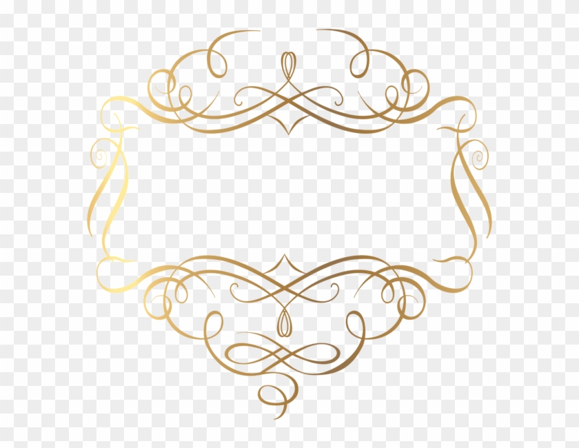 Gold Decoration Png Transparent Clip Art Image - Gold Decorations Png #1049677