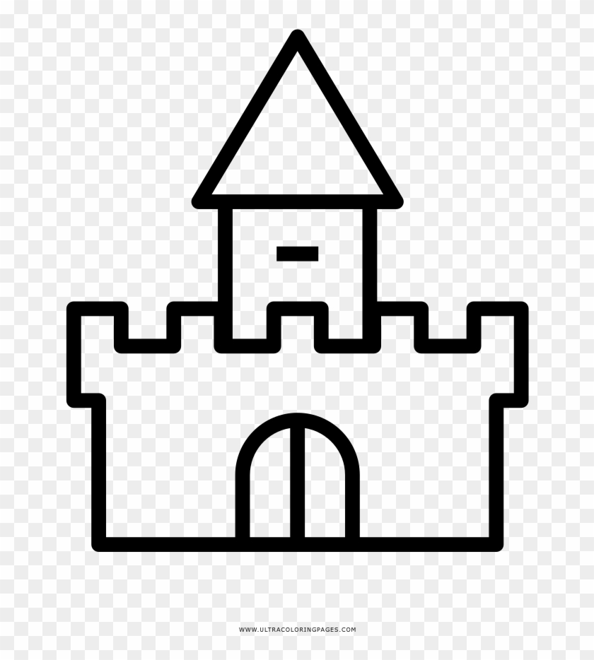 Castle Coloring Page - Castelos Desenhos Para Colorir #1049707