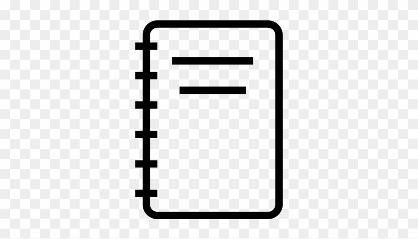 Notebook Outline Vector - Notebook Symbol #1050044