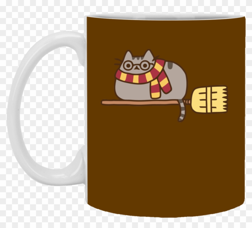 Pusheen Harry Potter Mug Cup Gift - Cute Harry Potter Clothes #1050058