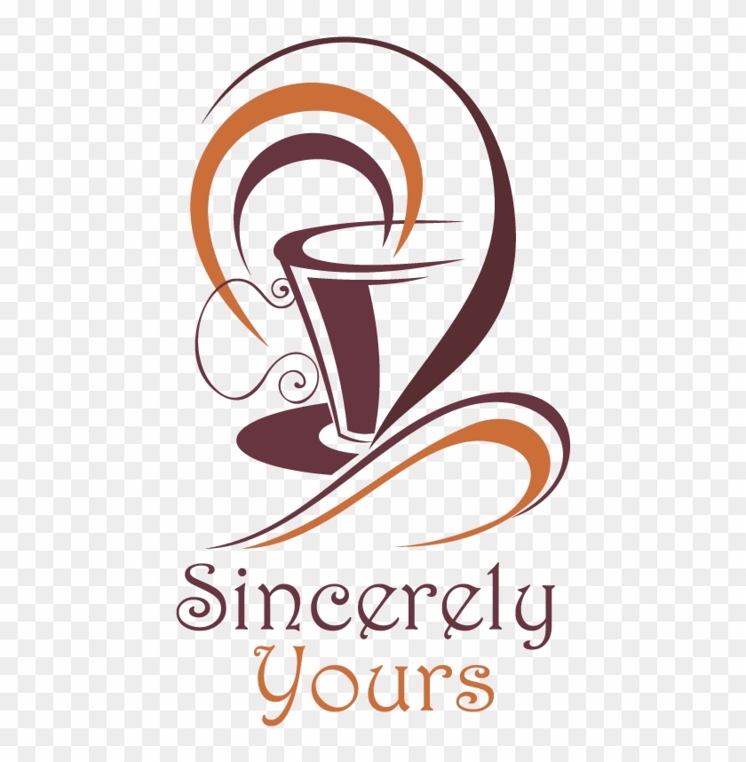 Bold Modern Cafe Logo Design For Sincerely Yours By - Coffee Cup Kitchen Sticker Wall Art, Black #1050209