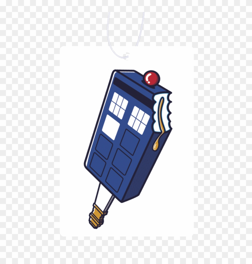 Tardis Ice Pop Air Freshener - Cartoon #1050284