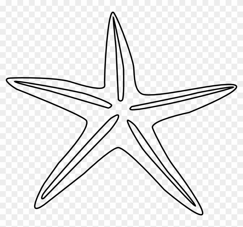 Clipart - Starfish - Deniz Yıldızı Resmi Çizimi #1050346