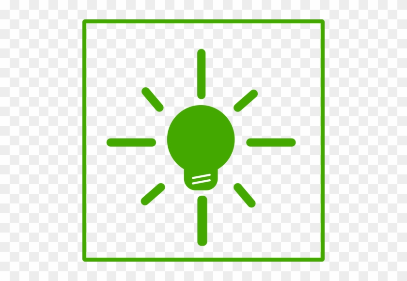 Eco Save Energy Vector Icon - Light Bulb Icon Green #1050381