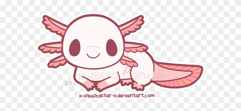 Squishy Axolotl By X Squishystar X On Deviantart Axolotl Drawing Cute Free Transparent Png Clipart Images Download