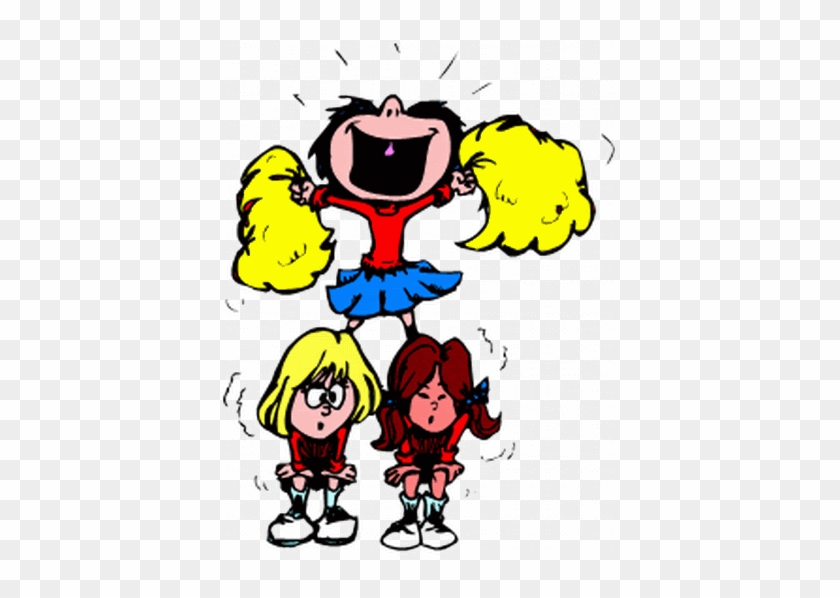 Cartoon Cheerleader Clipart - Pep Rally Clip Art #1050432