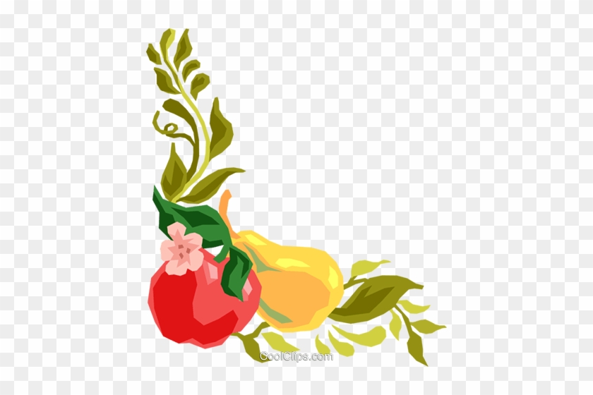 Frame Clipart Fruit - Fruit Corner Borders #1050636