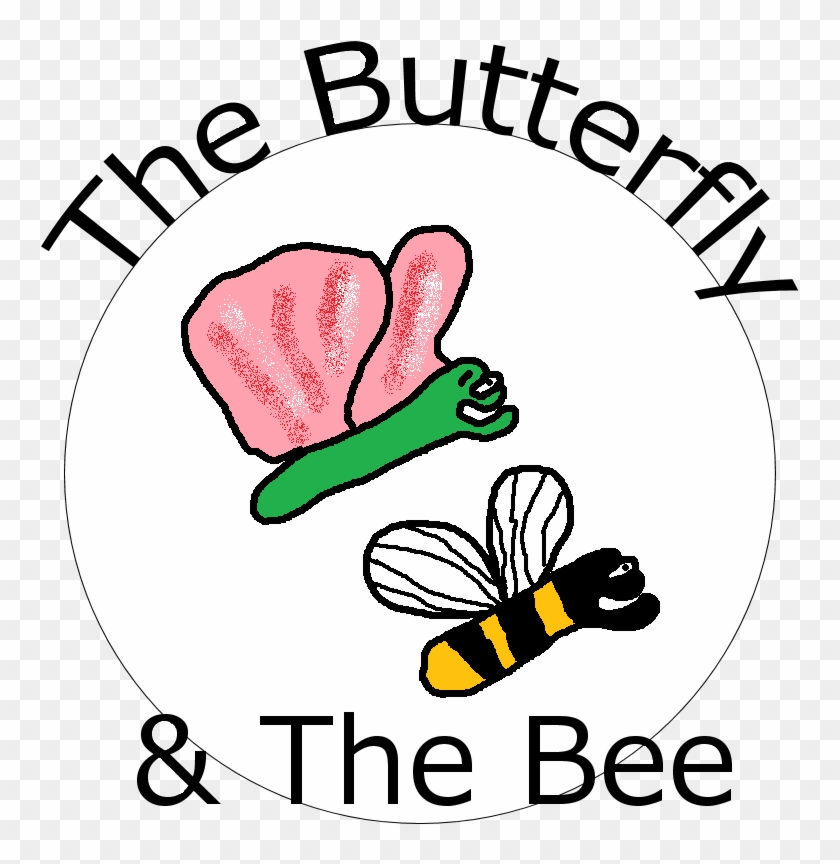 Clip Arts Related To - Bee & Buttetfly #1050830