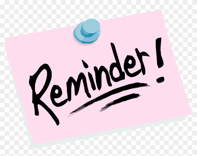 Meeting Reminder Free Clipart - Reminder Clip Art Png #1050910