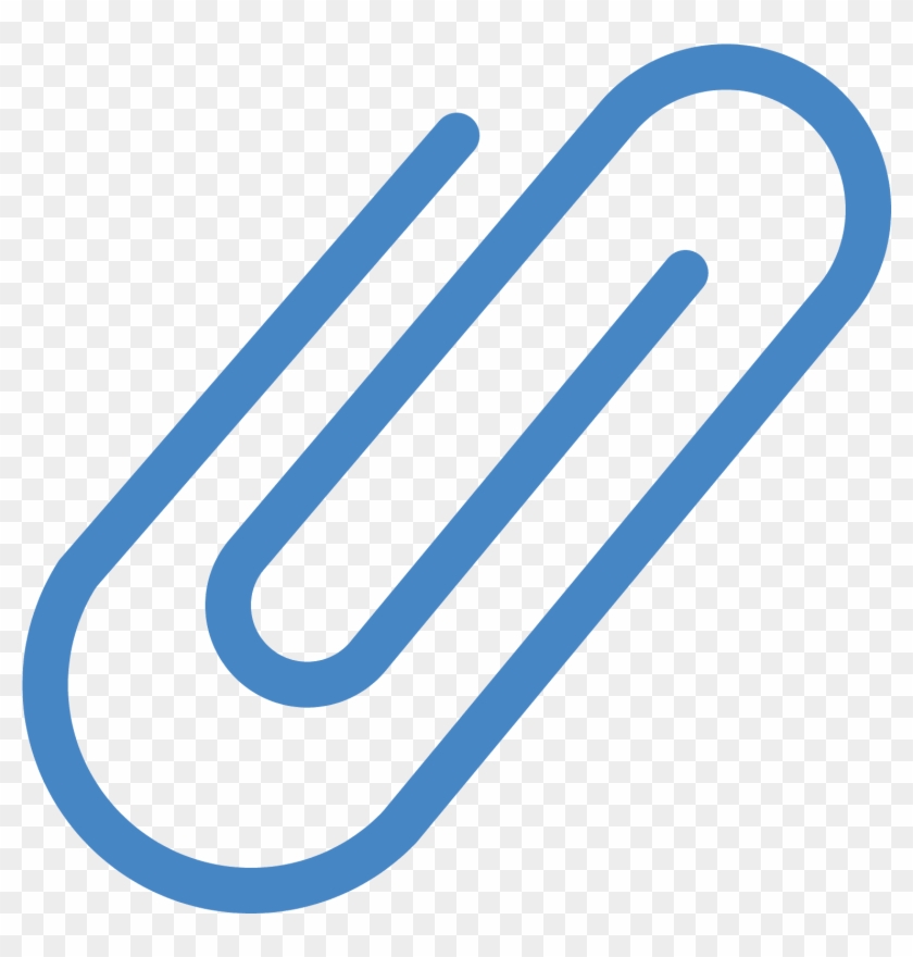 It Is An Image Of A Black Paperclip - Icon #1051001
