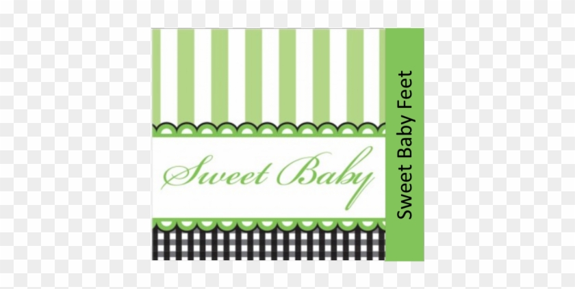 Sweet Baby Feet - 3 Ply Beverage Napkins Sweet Baby Feet Blue/case Of #1051195