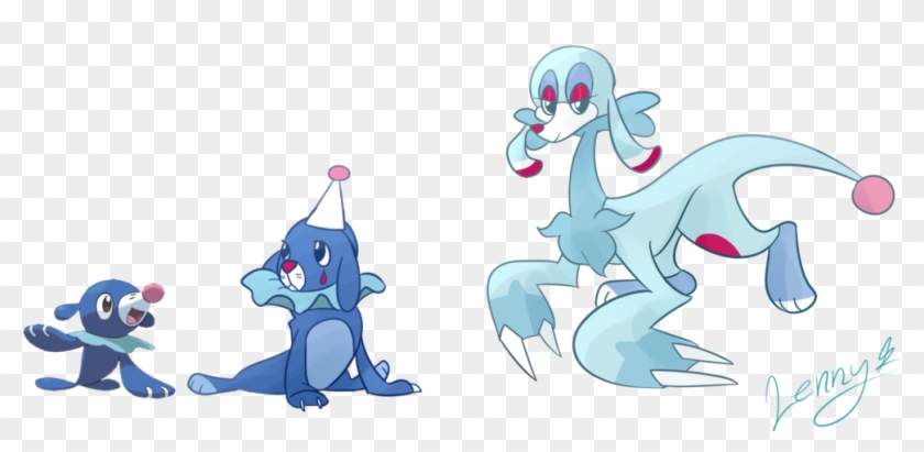 Popplio Evolutions By Cosmomoonkitty9001 - Pokémon Moon - Nintendo 3ds #1051224