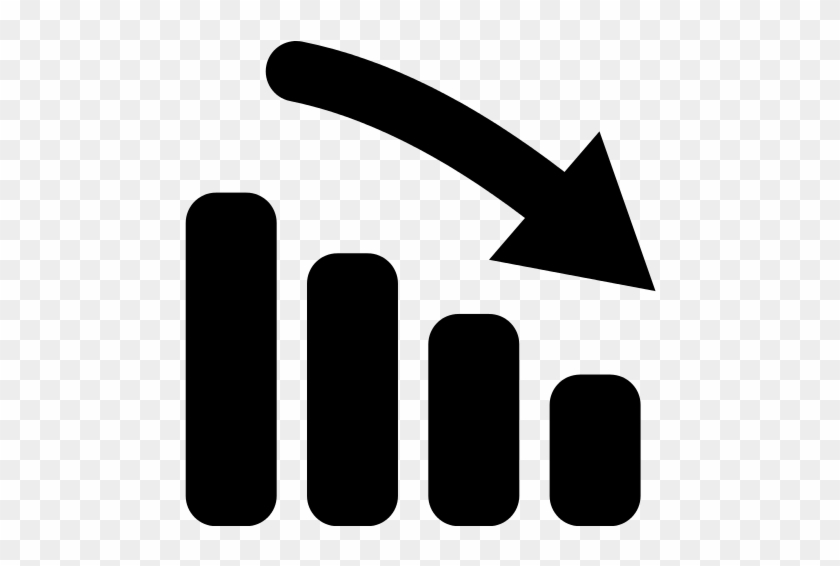 Simpleicons Business Bars Chart Down - Reduction Icon #1051414