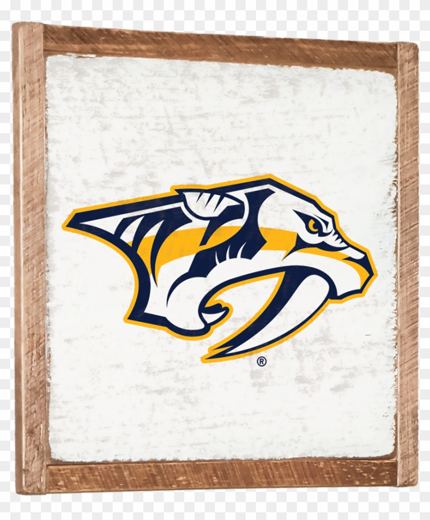 Nashville Predators Vintage Wall Art - Nashville Predators Logo #1051437