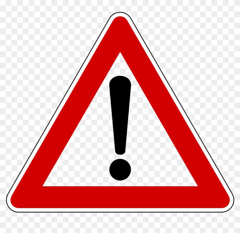 Disclaimer Symbol Png Picture - Red Triangle Sign #1051498