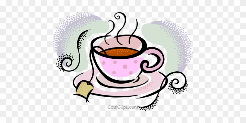 Cup Of Tea Royalty Free Vector Clip Art Illustration - Cup Of Tea Clipart #1051768