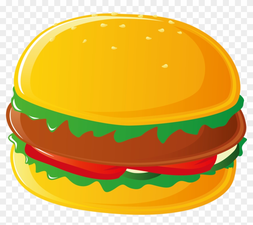 Hamburger Hot Dog Cheeseburger Pizza French Fries - Fast Food Vector Free #1051874