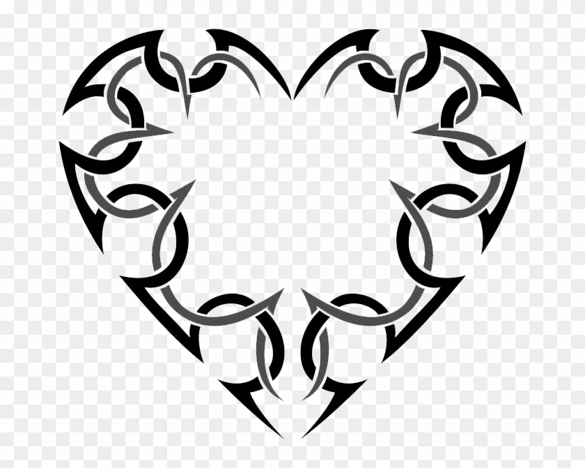 Premium Vector  Flaming heart love symbol logo on white background tribal  stencil tattoo vector illustration