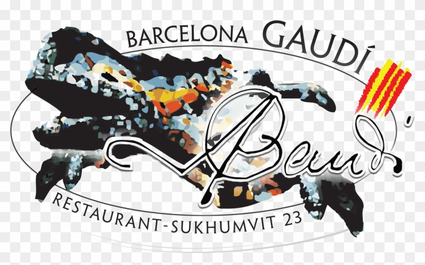 Barcelona Gaudí Restaurant - Cartoon #1051964