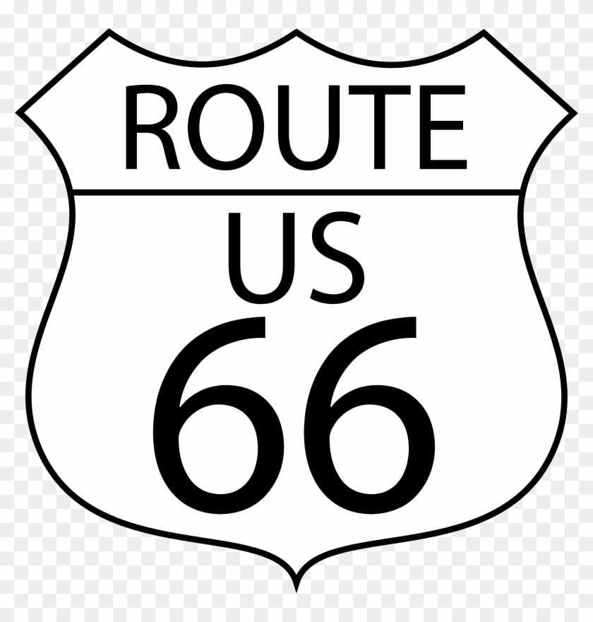 Route Us 66 Sign Png #1052057