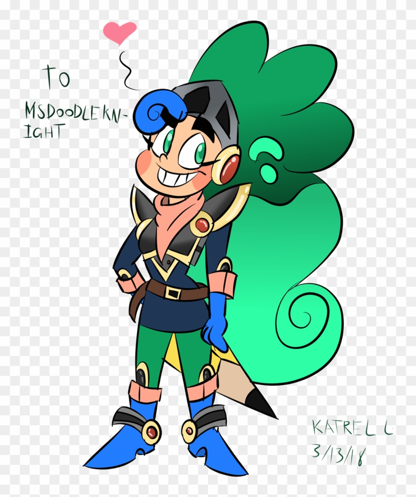 Doodle Knight By Bloodstainthecaninex - Cartoon #1052061