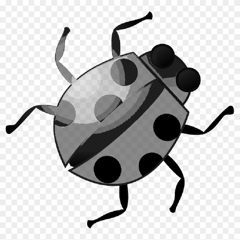 Red, Black, Cartoon, Ladybug, Wings, Insect, Spots - Bug Clip Art #1052085