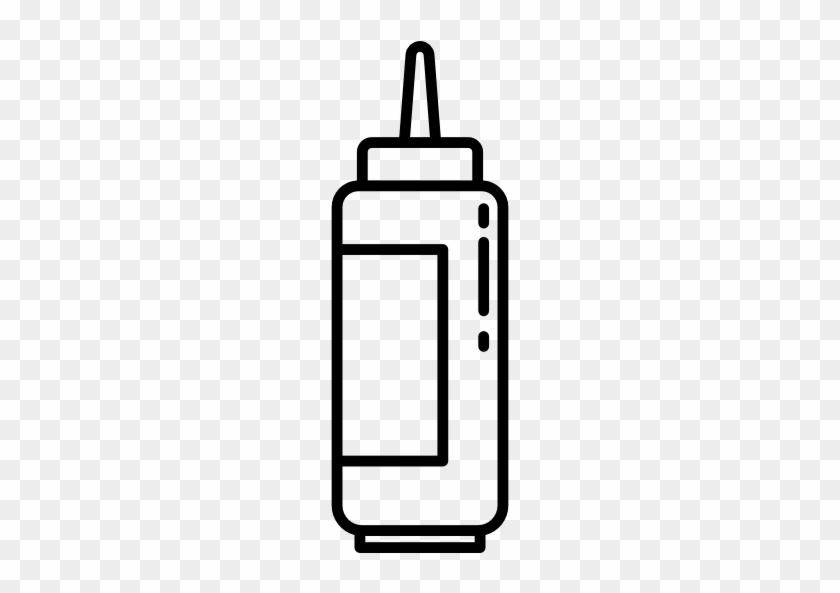 Mustard Plastic Bottle Free Icon - Ketchup #1052092
