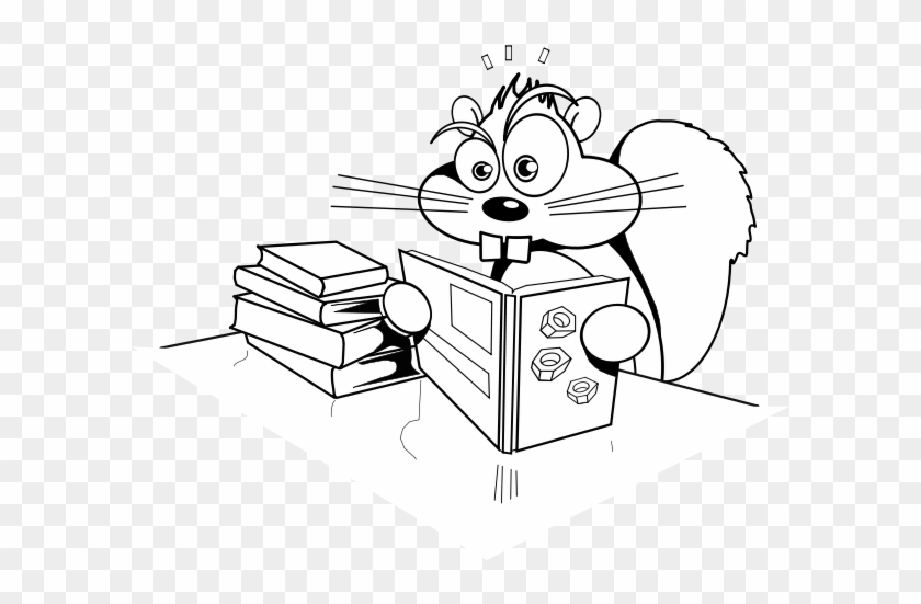 Squirreled Png Images - Animasi Gerak Kartun Membaca Buku #1052105