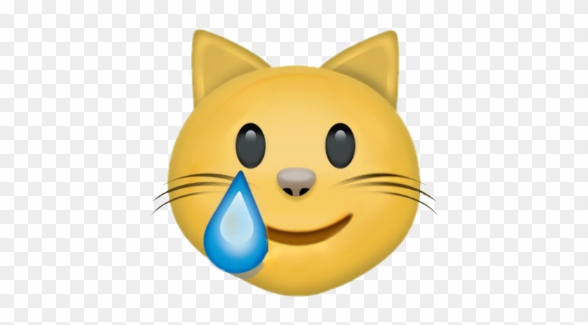 Gato Gato Hailgrasa Hailsdlg Criiss Whatsapp Love Emoji - Sad Cat Emoji Png #1052160