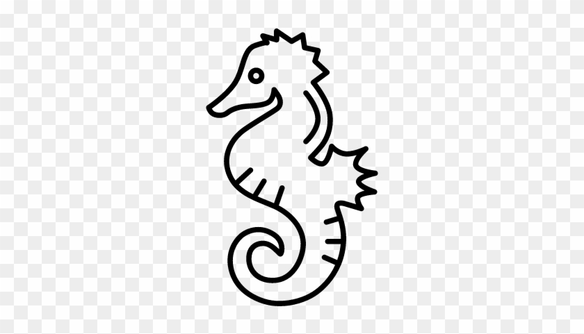 Sea Horse Facing Left Vector - Aquarium #1052166