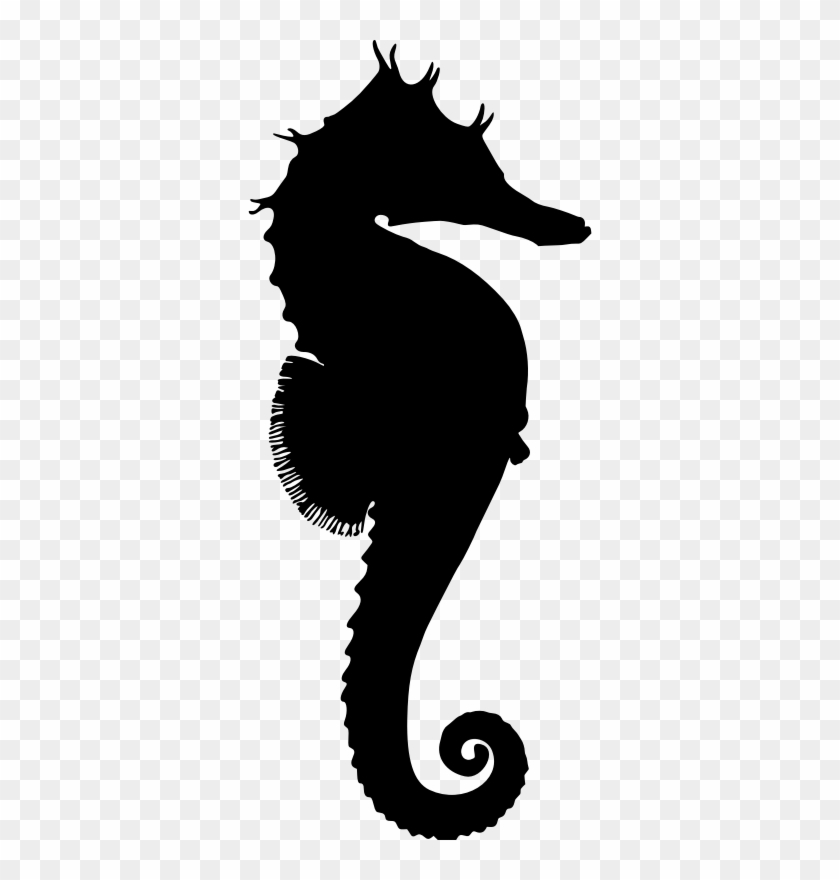 Clipart - Sea Horse Silhouette #1052168