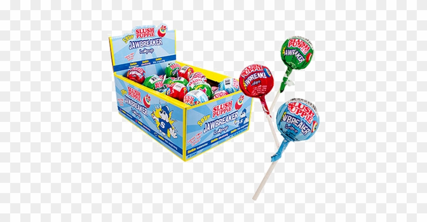 Slush Puppie Sour Jawbreaker Lollipop - Kokos Slush Puppy Jawbreaker Sour Lollipops 40 Count #1052207