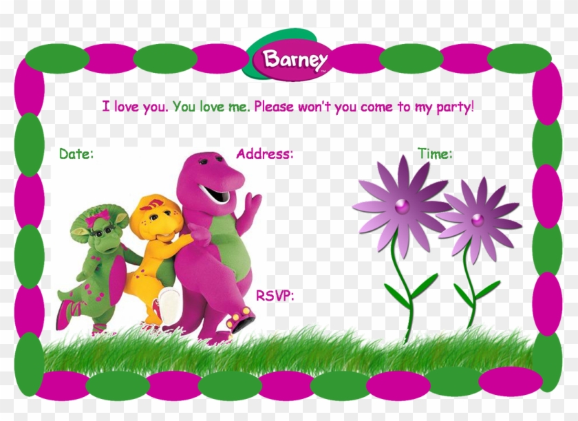 40th Birthday Ideas Barney Birthday Invitation Templates - Barney Birthday Invitations Free #1052227