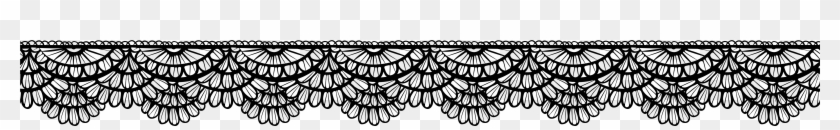 Red Round Heart Border Transparent Clip Art Image - Black Lace Border Png #1052232